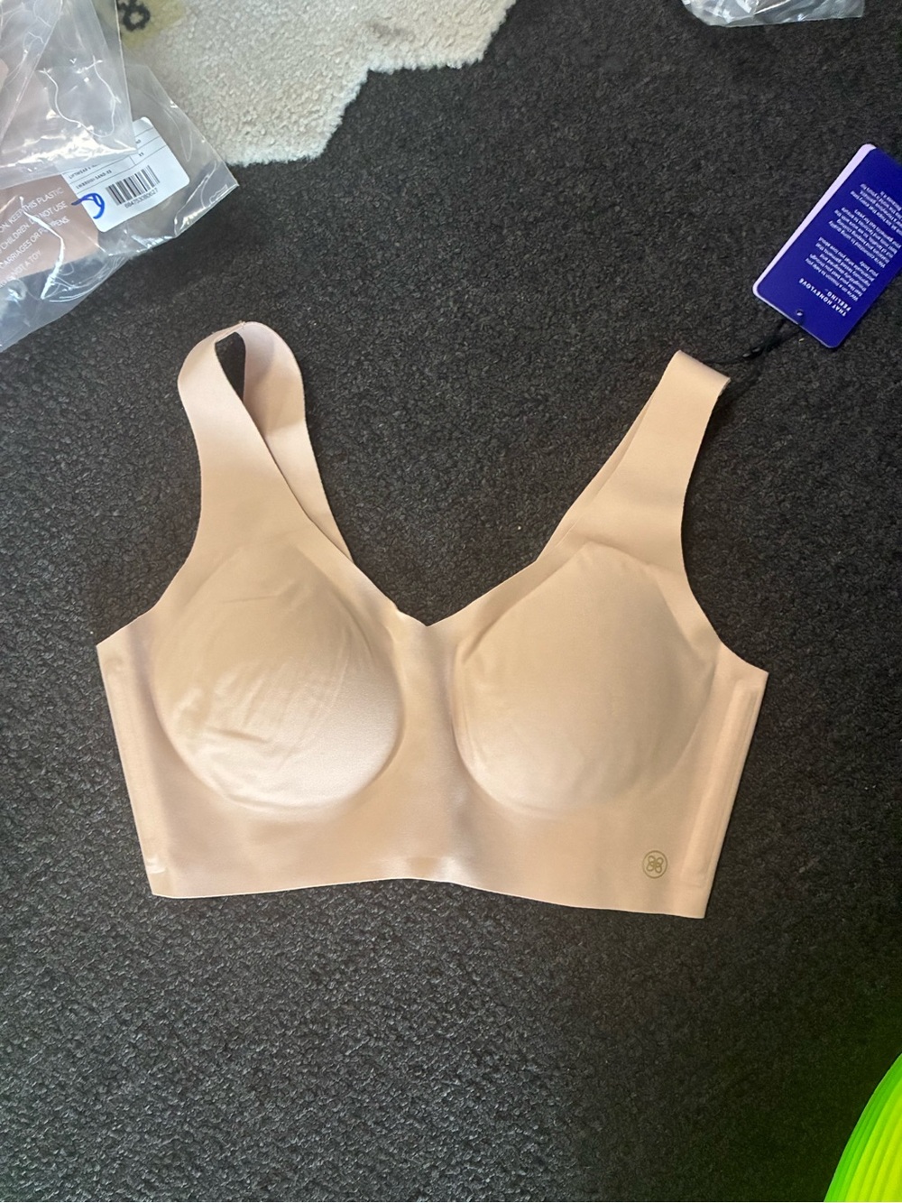 Women’s Honeylove SoftForm LiftWear V Neck Bra SZ S+ New NWT